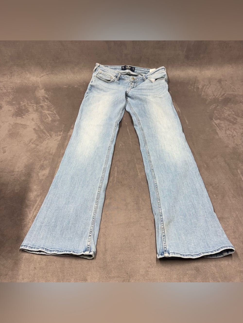 HOLLISTER Light Blue Women's Bootcut Jeans low rise soft stretch size 13L W31